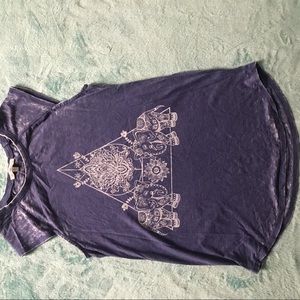 Purple elephant shirt